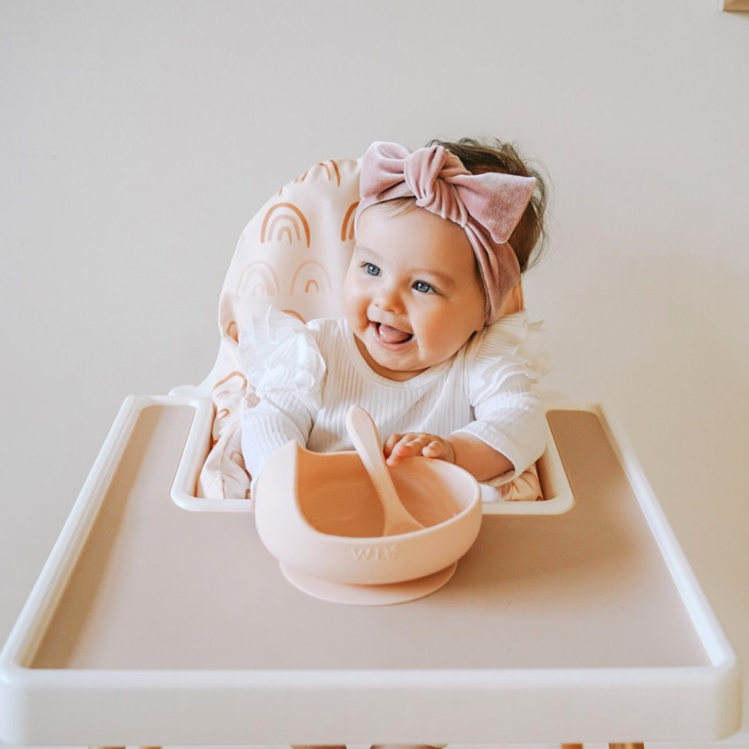 Wild Silicone Baby Bowl Set: Duck egg blue