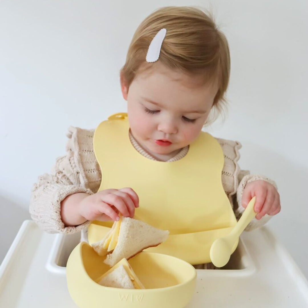 Wild Silicone Baby Bowl Set: Duck egg blue